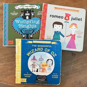 Classic Board Book Set - Wuthering Heights, Romeo & Juliet, Wizard of Oz